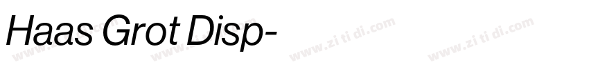 Haas Grot Disp字体转换 Haas Grot Disp字体转换